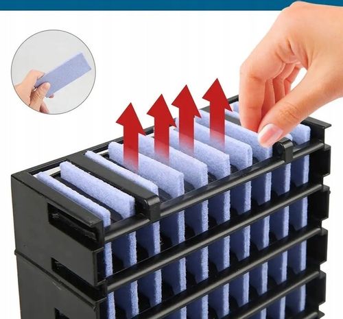 PRZENOŚNY MAŁY KLIMATYZER USB NA WODĘ i LÓD 3W1 KLIMATOR DO DOMU WENTYLATOR na Arena.pl