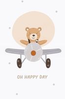 Plakat 20x30cm Wzory dla Dzieci, Dziewczynki i Chłopca - Misio