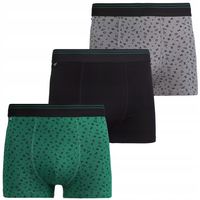 Bokserki Męskie Bawełna NAPIS MORAJ KLASYCZNE DOPASOWANE ZESTAW 3-PAK M