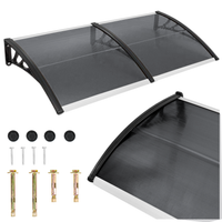 Daszek nad drzwi zadaszenie 200x100 cm szary