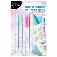MARKERY PASTELOWE DO OBUWIA I TKANIN 5KOL KIDEA