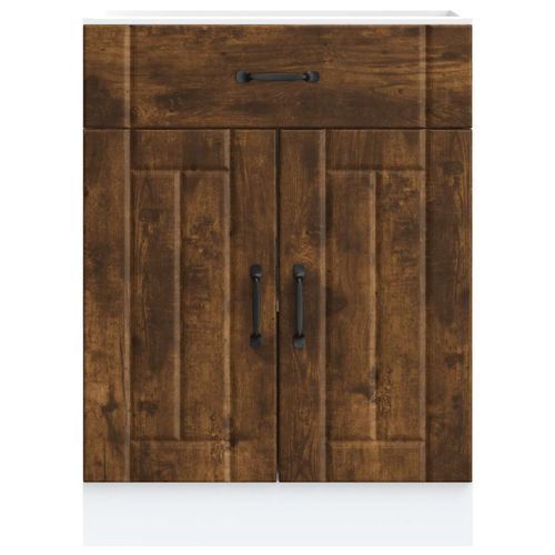 Szafka kuchenna dolna „Lucca” Dąb wędzony Drewno klejone na Arena.pl