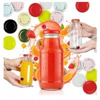 10x BUTELKA NA SOK KUBUŚ SOCZEK 330ml + ZAKRĘTKA BUTELKI SZKLANE NA