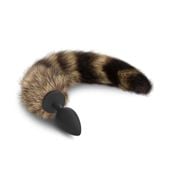 korek analny silikonowy z ogonem crushious 36 cm