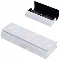 Damskie ETUI NA OKULARY korekcyjne przeciwsłoneczne Holograficzne Pióra