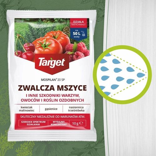 TARGET MOSPILAN 20SP ŚRODEK NA MSZYCE SZKODNIKI WARZYW OWOCÓW ROŚLIN na Arena.pl