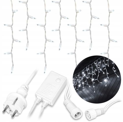 SOPLE 500 LED LAMPKI ZEWNĘTRZNE ŚWIĄTECZNE BIAŁE 8 TRYBÓW IP44 na Arena.pl
