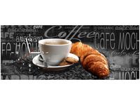 100X40CM ZEGAR CZARNA KAWA OBRAZ