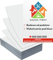 Ulotki A5 1000szt reklamowe firmowe duży wybór wzorów WYKOŃCZENIA BUDOWA