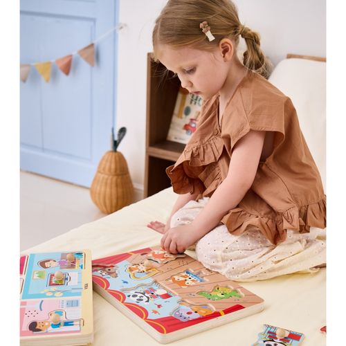 VIGA Puzzle Dźwiękowe Dopasuj Muzykujące Zwierzęta na Arena.pl