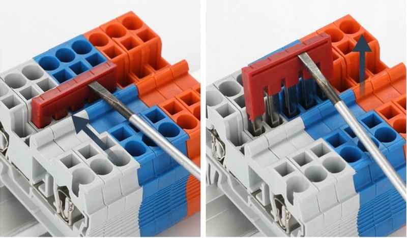 Mostek 2 torowy FBS6-2 do złączek szynowa ZUG 4 zdjęcie 4