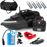 Łódka Zanętowa Flytec V020 na Ryby GPS 3 Podajniki 2x Akumulator 12Ah