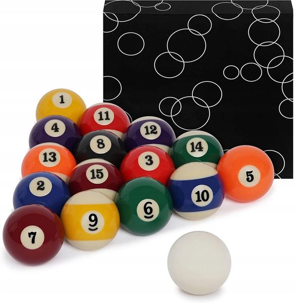 Zestaw Komplet bil, Bile do bilarda 57,2mm pool zdjęcie 1
