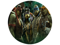 Opłatek na tort Żółwie Ninja