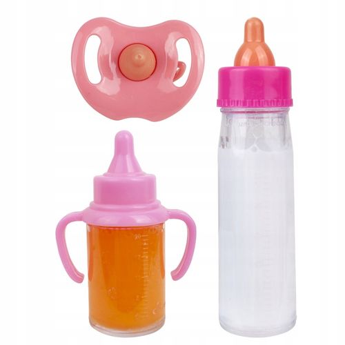 Zestaw magiczna butelka mleko bidon sok smoczek dla lalki HX853-1 na Arena.pl