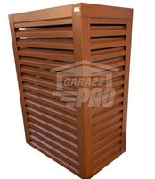 Osłona pompy ciepła 100x60x190 cm ciemny orzech GP328