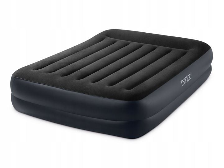 MATERAC DMUCHANY DWUOSOBOWY 203x152cm INTEX POMPKA zdjęcie 10