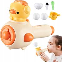 Dmuchawka logopedyczna 3 w 1 ćwicz oddech piłeczka balonik gwizdek