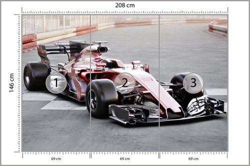 Emaga Fototapeta Bolid F1 Na Lini Startu Vinyl Strukturalny 208x146 na Arena.pl