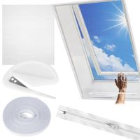 Moskitiera na okno dachowe białe 140x120 cm