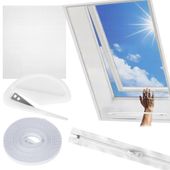 Moskitiera na okno dachowe białe 140x120 cm