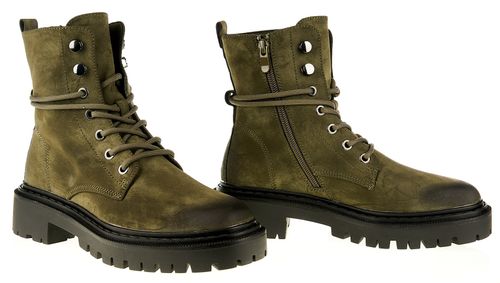 Botki trzewiki workery gruba podeszwa zielone Rozmiar obuwia - 40 na Arena.pl