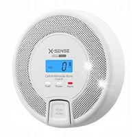 CZUJNIK CZADU TLENKU WĘGLA CO X-SENSE CO03D CERTYFIKAT TUV ALARM DŹWIĘKOWY