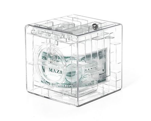 skarbonka labirynt - przeźroczysta na Arena.pl