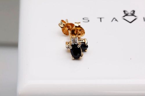 Złote kolczyki KZD2296 - Diament na Arena.pl