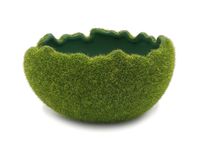 Osłonka wielkanocna skorupka jajka zielona mech 14cm