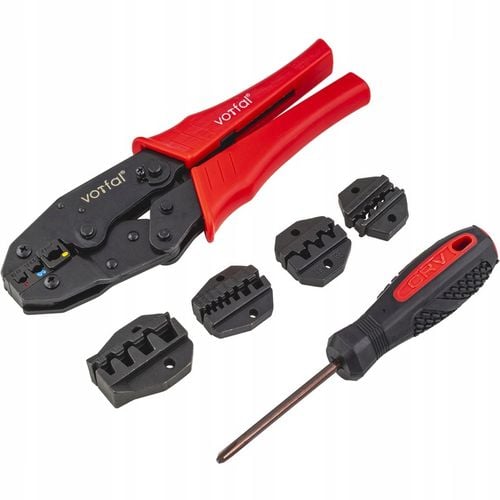 ZACISKARKA PRASKA DO KOŃCÓWEK KABLI KONEKTORÓW 5 MATRYC 0,5 mm² - 35 na Arena.pl