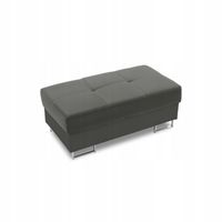 PUFA RIGATTO JASNY SZARY Pojemnik Podnóżek PUF KRONOS VELVET