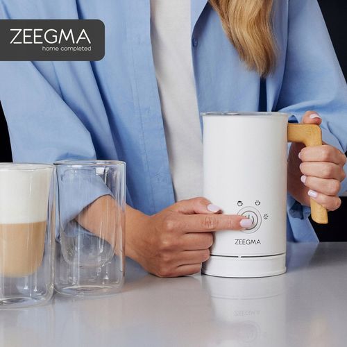 ELEKTRYCZNY SPIENIACZ do mleka Podgrzewacz KAWY PIANY LATTE BIAŁY 240ml na Arena.pl