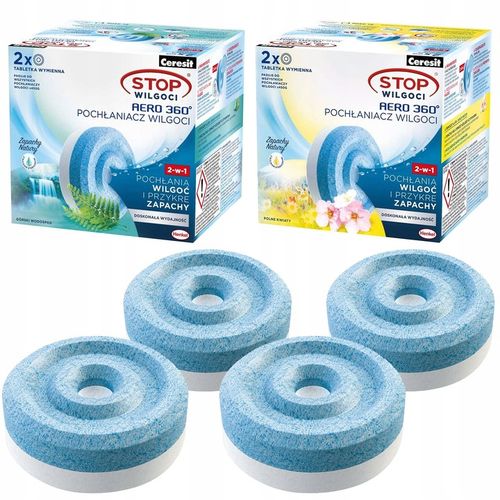 4x POCHŁANIACZ STOP WILGOCI CERESIT AERO WKŁADY na Arena.pl