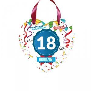 serce do zawieszenia ''18'' zdjęcie 1