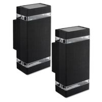 2 SZT LAMPA ZEWNĘTRZNA ŚCIENNA ELEWACYJNA LED 2xGU10