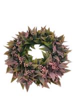 WIANEK DEKORACYJNY WIANKI RÓŻOWE KWIATY 28 cm