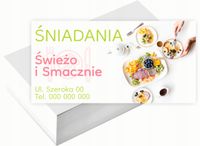 Wizytówki firmowe 100szt DUŻO WZORÓW do wyboru ŚNIADANIA