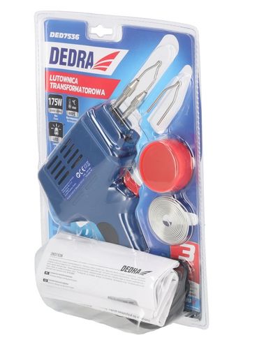 LUTOWNICA TRANSFORMATOROWA DEDRA 600°C Zestaw Cyna Pasta lutownicza na Arena.pl