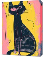 Obraz 50x70cm Kontrastowa Kotka