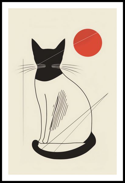 Plakat 53x81cm Czerwony Krąg zdjęcie 3