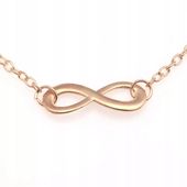 Bransoletka Znak Nieskończoności Symbol Wieczność Miłość GOLD Ósemka Love