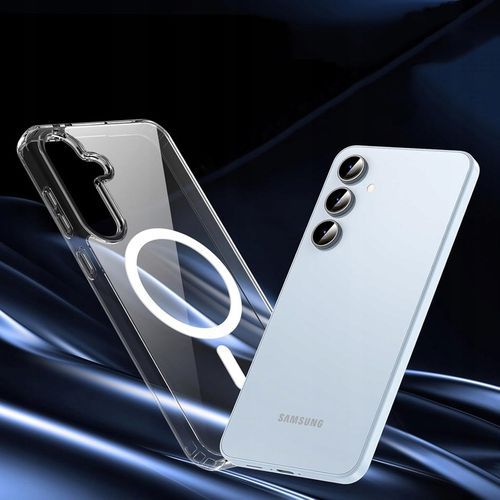 Etui do SAMSUNG Galaxy S25 5G do MagSafe WZMACNIANE 360° CLEAR CASE + SZKŁO na Arena.pl