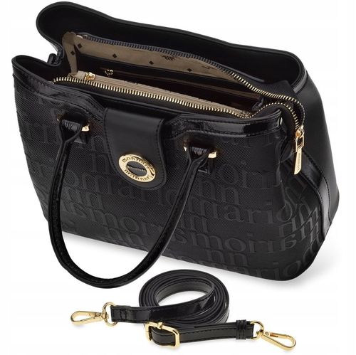 Torebka Damska Czarna Na Ramię Do Ręki Klasyczna Kuferek Prezent Dla Kobiet na Arena.pl