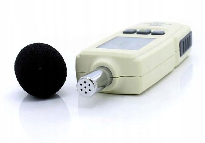 SONOMETR DECYBELOMIERZ CYFROWY MIERNIK NATĘŻENIA POZIOMU DŹWIĘKU HAŁASU LCD zdjęcie 11