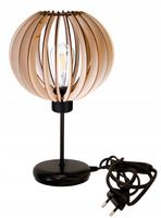 Lampka nocna Lampa stołowa loft na led E27 Drewno