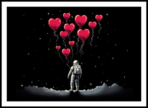 Plakat 84x59,5cm Astronauta Własnych Celi na Arena.pl