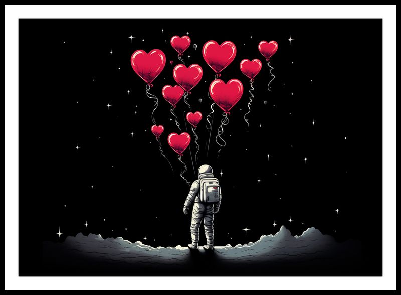 Plakat 84x59,5cm Astronauta Własnych Celi zdjęcie 3