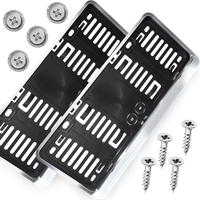 Ramki Do Małych Tablic Rejestracyjnych 305x114mm USA Japonia Komplet Chrom