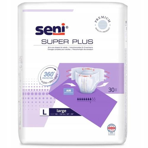 SENI SUPER PLUS PIELUCHOMAJTKI DLA DOROSŁYCH L NA RZEPY 30SZT. na Arena.pl